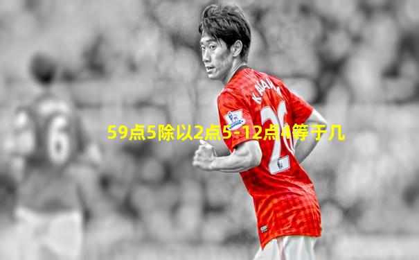 59点5除以2点5-12点4等于几