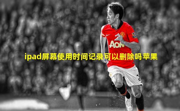 ipad屏幕使用时间记录可以删除吗苹果