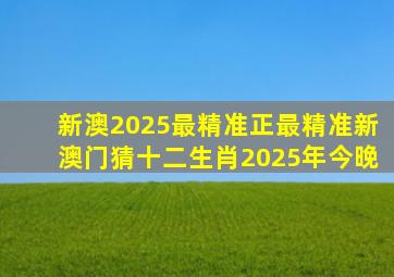 新澳2025最精准正最精准新澳门猜十二生肖2025年今晚