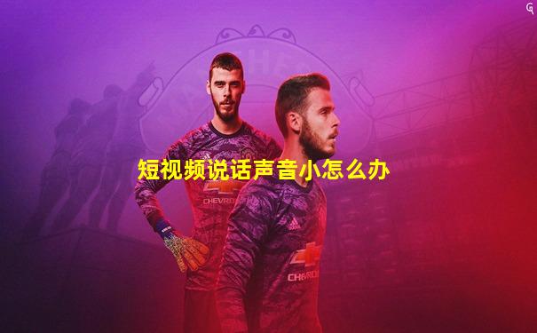 短视频说话声音小怎么办