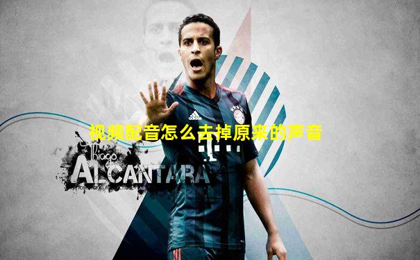 视频配音怎么去掉原来的声音