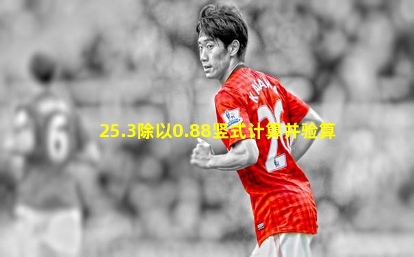 25.3除以0.88竖式计算并验算
