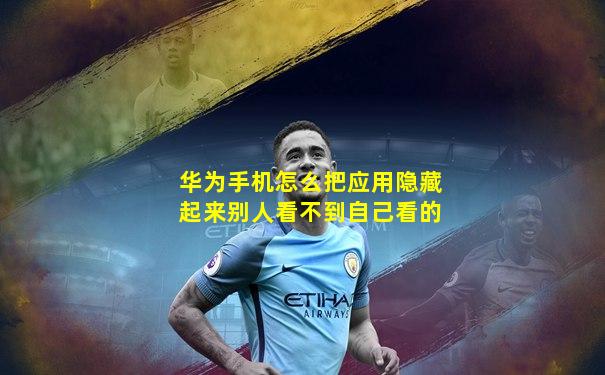 华为手机怎么把应用隐藏起来别人看不到自己看的